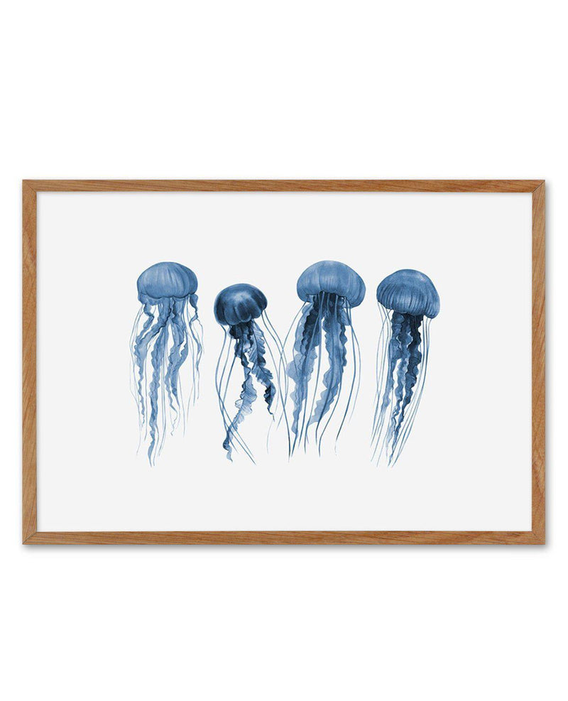 Jellyfish | LS Art Print-PRINT-Olive et Oriel-Olive et Oriel-50x70 cm | 19.6" x 27.5"-Walnut-With White Border-Buy-Australian-Art-Prints-Online-with-Olive-et-Oriel-Your-Artwork-Specialists-Austrailia-Decorate-With-Coastal-Photo-Wall-Art-Prints-From-Our-Beach-House-Artwork-Collection-Fine-Poster-and-Framed-Artwork