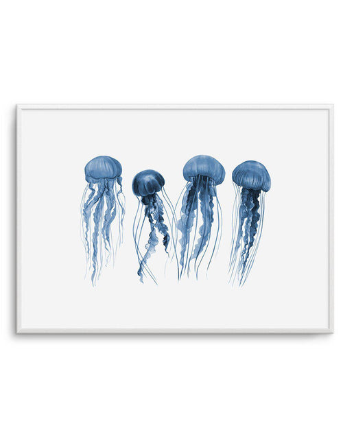 Jellyfish | LS Art Print-PRINT-Olive et Oriel-Olive et Oriel-A5 | 5.8" x 8.3" | 14.8 x 21cm-Unframed Art Print-With White Border-Buy-Australian-Art-Prints-Online-with-Olive-et-Oriel-Your-Artwork-Specialists-Austrailia-Decorate-With-Coastal-Photo-Wall-Art-Prints-From-Our-Beach-House-Artwork-Collection-Fine-Poster-and-Framed-Artwork