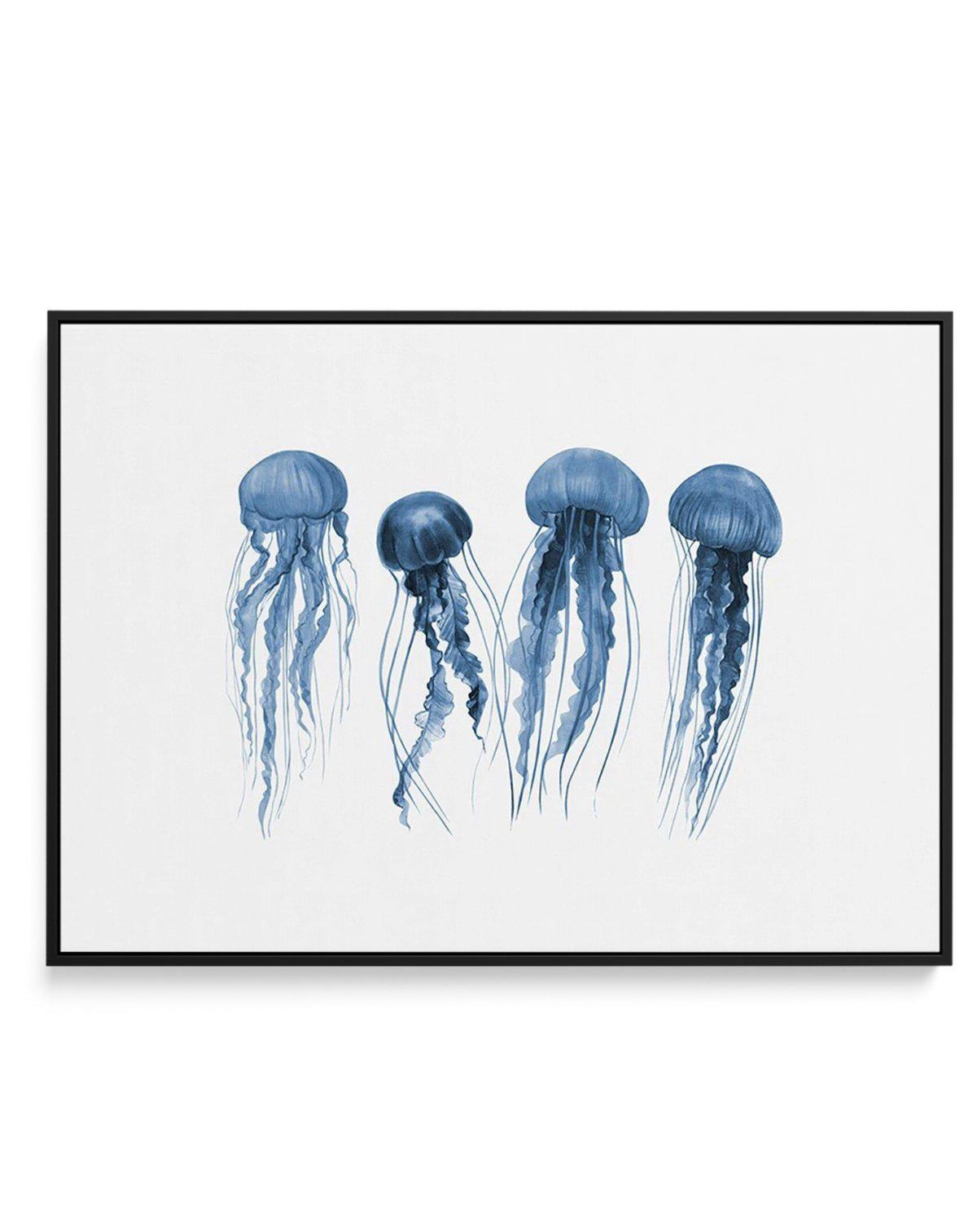 Jellyfish | LS | Framed Canvas-CANVAS-You can shop wall art online with Olive et Oriel for everything from abstract art to fun kids wall art. Our beautiful modern art prints and canvas art are available from large canvas prints to wall art paintings and our proudly Australian artwork collection offers only the highest quality framed large wall art and canvas art Australia - You can buy fashion photography prints or Hampton print posters and paintings on canvas from Olive et Oriel and have them d