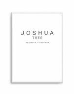 Joshua Tree Coordinates Art Print-PRINT-Olive et Oriel-Olive et Oriel-A4 | 8.3" x 11.7" | 21 x 29.7cm-Unframed Art Print-With White Border-Buy-Australian-Art-Prints-Online-with-Olive-et-Oriel-Your-Artwork-Specialists-Austrailia-Decorate-With-Coastal-Photo-Wall-Art-Prints-From-Our-Beach-House-Artwork-Collection-Fine-Poster-and-Framed-Artwork