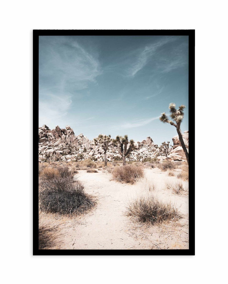 Joshua Tree I | Soft Art Print-PRINT-Olive et Oriel-Olive et Oriel-A4 | 8.3" x 11.7" | 21 x 29.7cm-Black-With White Border-Buy-Australian-Art-Prints-Online-with-Olive-et-Oriel-Your-Artwork-Specialists-Austrailia-Decorate-With-Coastal-Photo-Wall-Art-Prints-From-Our-Beach-House-Artwork-Collection-Fine-Poster-and-Framed-Artwork