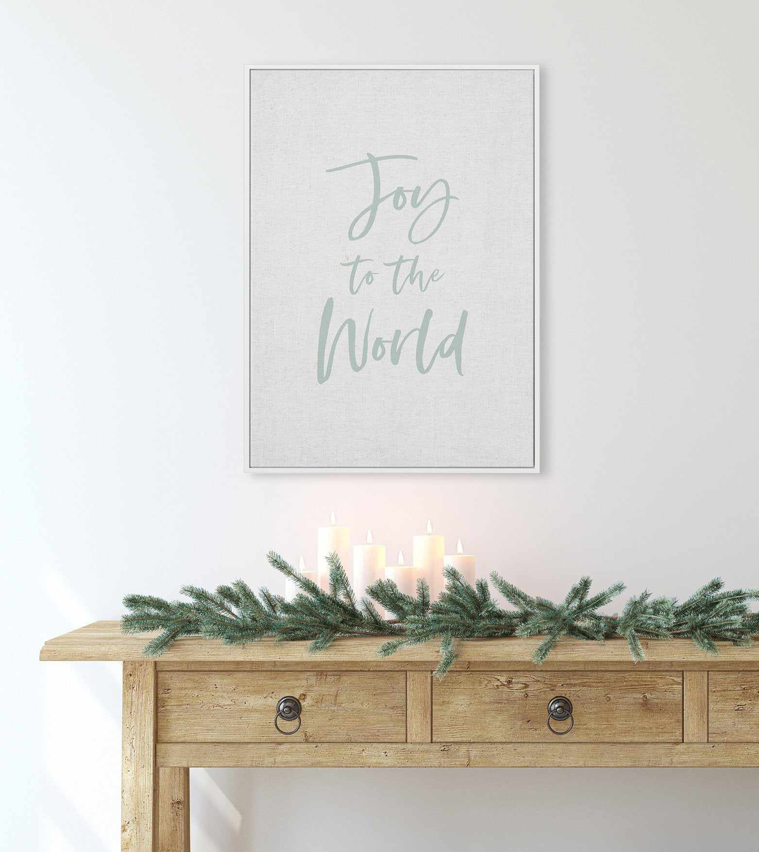 Joy to the World | Framed Canvas-CANVAS-You can shop wall art online with Olive et Oriel for everything from abstract art to fun kids wall art. Our beautiful modern art prints and canvas art are available from large canvas prints to wall art paintings and our proudly Australian artwork collection offers only the highest quality framed large wall art and canvas art Australia - You can buy fashion photography prints or Hampton print posters and paintings on canvas from Olive et Oriel and have them