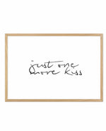 Just One More Kiss | LS Art Print-PRINT-Olive et Oriel-Olive et Oriel-A5 | 5.8" x 8.3" | 14.8 x 21cm-Oak-With White Border-Buy-Australian-Art-Prints-Online-with-Olive-et-Oriel-Your-Artwork-Specialists-Austrailia-Decorate-With-Coastal-Photo-Wall-Art-Prints-From-Our-Beach-House-Artwork-Collection-Fine-Poster-and-Framed-Artwork