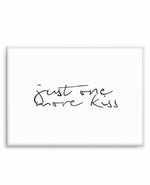 Just One More Kiss | LS Art Print-PRINT-Olive et Oriel-Olive et Oriel-A5 | 5.8" x 8.3" | 14.8 x 21cm-Unframed Art Print-With White Border-Buy-Australian-Art-Prints-Online-with-Olive-et-Oriel-Your-Artwork-Specialists-Austrailia-Decorate-With-Coastal-Photo-Wall-Art-Prints-From-Our-Beach-House-Artwork-Collection-Fine-Poster-and-Framed-Artwork