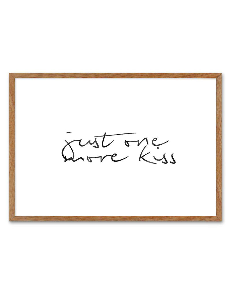 Just One More Kiss | LS Art Print-PRINT-Olive et Oriel-Olive et Oriel-50x70 cm | 19.6" x 27.5"-Walnut-With White Border-Buy-Australian-Art-Prints-Online-with-Olive-et-Oriel-Your-Artwork-Specialists-Austrailia-Decorate-With-Coastal-Photo-Wall-Art-Prints-From-Our-Beach-House-Artwork-Collection-Fine-Poster-and-Framed-Artwork