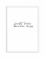 Just One More Kiss | PT Art Print-PRINT-Olive et Oriel-Olive et Oriel-A5 | 5.8" x 8.3" | 14.8 x 21cm-White-With White Border-Buy-Australian-Art-Prints-Online-with-Olive-et-Oriel-Your-Artwork-Specialists-Austrailia-Decorate-With-Coastal-Photo-Wall-Art-Prints-From-Our-Beach-House-Artwork-Collection-Fine-Poster-and-Framed-Artwork