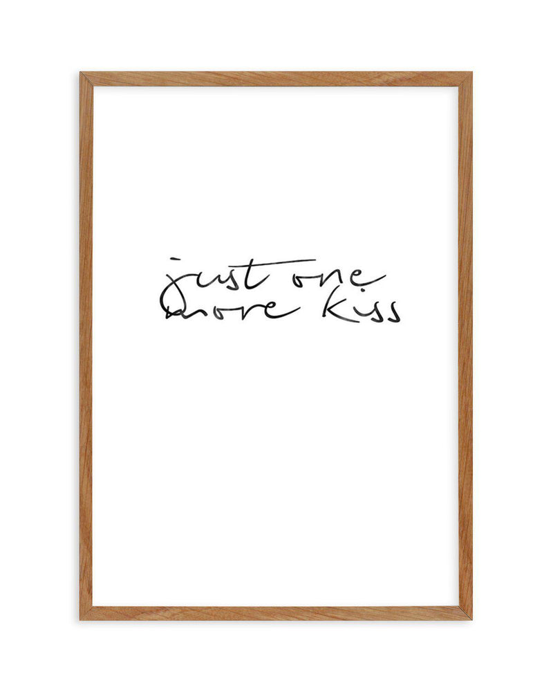 Just One More Kiss | PT Art Print-PRINT-Olive et Oriel-Olive et Oriel-50x70 cm | 19.6" x 27.5"-Walnut-With White Border-Buy-Australian-Art-Prints-Online-with-Olive-et-Oriel-Your-Artwork-Specialists-Austrailia-Decorate-With-Coastal-Photo-Wall-Art-Prints-From-Our-Beach-House-Artwork-Collection-Fine-Poster-and-Framed-Artwork