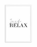 Just Relax Art Print-PRINT-Olive et Oriel-Olive et Oriel-A5 | 5.8" x 8.3" | 14.8 x 21cm-White-With White Border-Buy-Australian-Art-Prints-Online-with-Olive-et-Oriel-Your-Artwork-Specialists-Austrailia-Decorate-With-Coastal-Photo-Wall-Art-Prints-From-Our-Beach-House-Artwork-Collection-Fine-Poster-and-Framed-Artwork