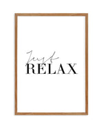 Just Relax Art Print-PRINT-Olive et Oriel-Olive et Oriel-50x70 cm | 19.6" x 27.5"-Walnut-With White Border-Buy-Australian-Art-Prints-Online-with-Olive-et-Oriel-Your-Artwork-Specialists-Austrailia-Decorate-With-Coastal-Photo-Wall-Art-Prints-From-Our-Beach-House-Artwork-Collection-Fine-Poster-and-Framed-Artwork
