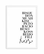 Kisses Art Print-PRINT-Olive et Oriel-Olive et Oriel-A5 | 5.8" x 8.3" | 14.8 x 21cm-White-With White Border-Buy-Australian-Art-Prints-Online-with-Olive-et-Oriel-Your-Artwork-Specialists-Austrailia-Decorate-With-Coastal-Photo-Wall-Art-Prints-From-Our-Beach-House-Artwork-Collection-Fine-Poster-and-Framed-Artwork