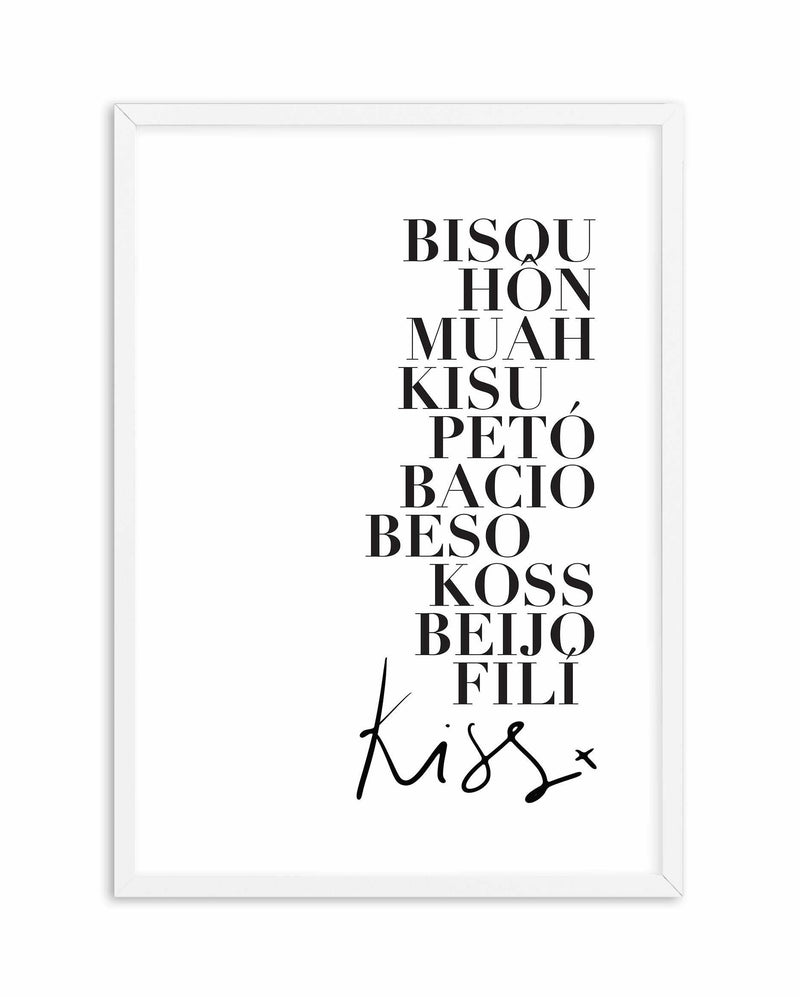 Kisses Art Print-PRINT-Olive et Oriel-Olive et Oriel-A5 | 5.8" x 8.3" | 14.8 x 21cm-White-With White Border-Buy-Australian-Art-Prints-Online-with-Olive-et-Oriel-Your-Artwork-Specialists-Austrailia-Decorate-With-Coastal-Photo-Wall-Art-Prints-From-Our-Beach-House-Artwork-Collection-Fine-Poster-and-Framed-Artwork