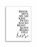 Kisses Art Print-PRINT-Olive et Oriel-Olive et Oriel-A5 | 5.8" x 8.3" | 14.8 x 21cm-Unframed Art Print-With White Border-Buy-Australian-Art-Prints-Online-with-Olive-et-Oriel-Your-Artwork-Specialists-Austrailia-Decorate-With-Coastal-Photo-Wall-Art-Prints-From-Our-Beach-House-Artwork-Collection-Fine-Poster-and-Framed-Artwork