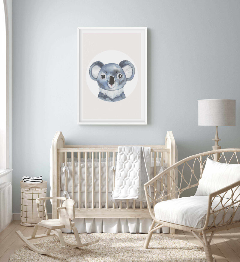 SHOP Illustrated Koala Children's Bedroom Art Print in Simple Colour –  Olive et Oriel