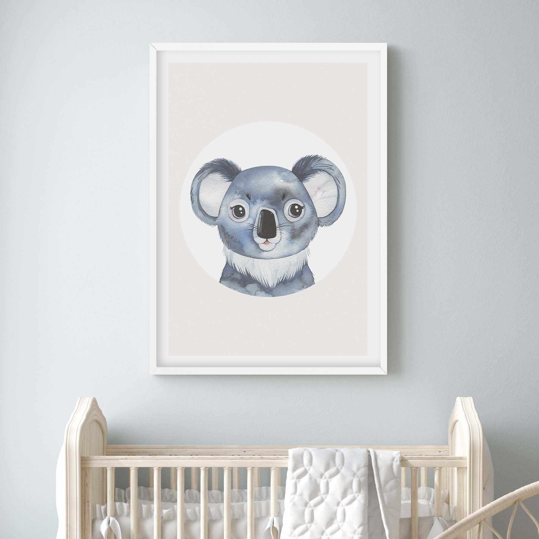 Koala Art Print-PRINT-Olive et Oriel-Olive et Oriel-Buy-Australian-Art-Prints-Online-with-Olive-et-Oriel-Your-Artwork-Specialists-Austrailia-Decorate-With-Coastal-Photo-Wall-Art-Prints-From-Our-Beach-House-Artwork-Collection-Fine-Poster-and-Framed-Artwork