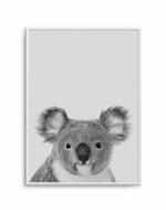Koala | Grey Art Print-PRINT-Olive et Oriel-Olive et Oriel-A5 | 5.8" x 8.3" | 14.8 x 21cm-Unframed Art Print-With White Border-Buy-Australian-Art-Prints-Online-with-Olive-et-Oriel-Your-Artwork-Specialists-Austrailia-Decorate-With-Coastal-Photo-Wall-Art-Prints-From-Our-Beach-House-Artwork-Collection-Fine-Poster-and-Framed-Artwork