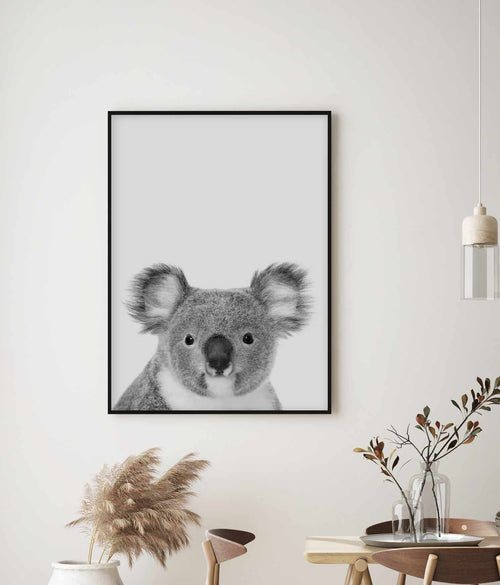 Koala | Grey Art Print-PRINT-Olive et Oriel-Olive et Oriel-Buy-Australian-Art-Prints-Online-with-Olive-et-Oriel-Your-Artwork-Specialists-Austrailia-Decorate-With-Coastal-Photo-Wall-Art-Prints-From-Our-Beach-House-Artwork-Collection-Fine-Poster-and-Framed-Artwork