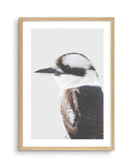 Kookaburra I Art Print-PRINT-Olive et Oriel-Olive et Oriel-A5 | 5.8" x 8.3" | 14.8 x 21cm-Oak-With White Border-Buy-Australian-Art-Prints-Online-with-Olive-et-Oriel-Your-Artwork-Specialists-Austrailia-Decorate-With-Coastal-Photo-Wall-Art-Prints-From-Our-Beach-House-Artwork-Collection-Fine-Poster-and-Framed-Artwork