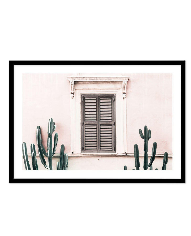 La Casa Rosa Art Print-PRINT-Olive et Oriel-Olive et Oriel-A5 | 5.8" x 8.3" | 14.8 x 21cm-Black-With White Border-Buy-Australian-Art-Prints-Online-with-Olive-et-Oriel-Your-Artwork-Specialists-Austrailia-Decorate-With-Coastal-Photo-Wall-Art-Prints-From-Our-Beach-House-Artwork-Collection-Fine-Poster-and-Framed-Artwork