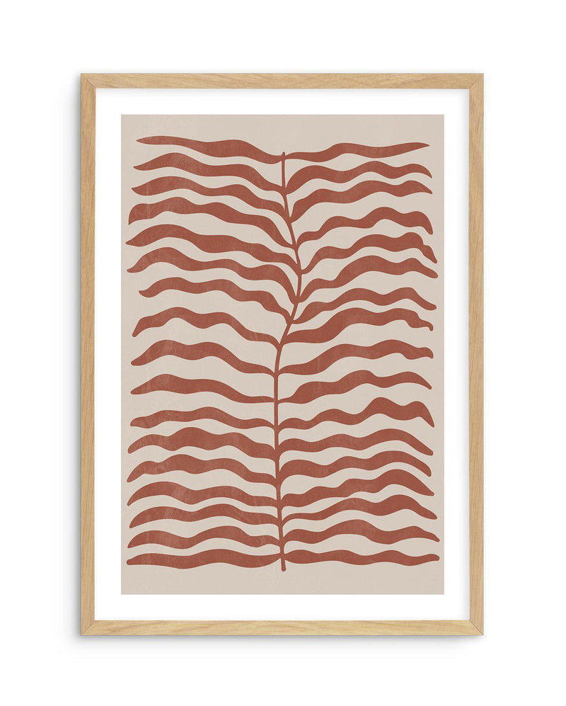 La Mer I in Red Earth Art Print-PRINT-Olive et Oriel-Olive et Oriel-A5 | 5.8" x 8.3" | 14.8 x 21cm-Oak-With White Border-Buy-Australian-Art-Prints-Online-with-Olive-et-Oriel-Your-Artwork-Specialists-Austrailia-Decorate-With-Coastal-Photo-Wall-Art-Prints-From-Our-Beach-House-Artwork-Collection-Fine-Poster-and-Framed-Artwork