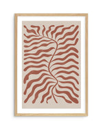 La Mer II in Red Earth Art Print-PRINT-Olive et Oriel-Olive et Oriel-A5 | 5.8" x 8.3" | 14.8 x 21cm-Oak-With White Border-Buy-Australian-Art-Prints-Online-with-Olive-et-Oriel-Your-Artwork-Specialists-Austrailia-Decorate-With-Coastal-Photo-Wall-Art-Prints-From-Our-Beach-House-Artwork-Collection-Fine-Poster-and-Framed-Artwork