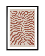 La Mer II in Red Earth Art Print-PRINT-Olive et Oriel-Olive et Oriel-A5 | 5.8" x 8.3" | 14.8 x 21cm-Black-With White Border-Buy-Australian-Art-Prints-Online-with-Olive-et-Oriel-Your-Artwork-Specialists-Austrailia-Decorate-With-Coastal-Photo-Wall-Art-Prints-From-Our-Beach-House-Artwork-Collection-Fine-Poster-and-Framed-Artwork