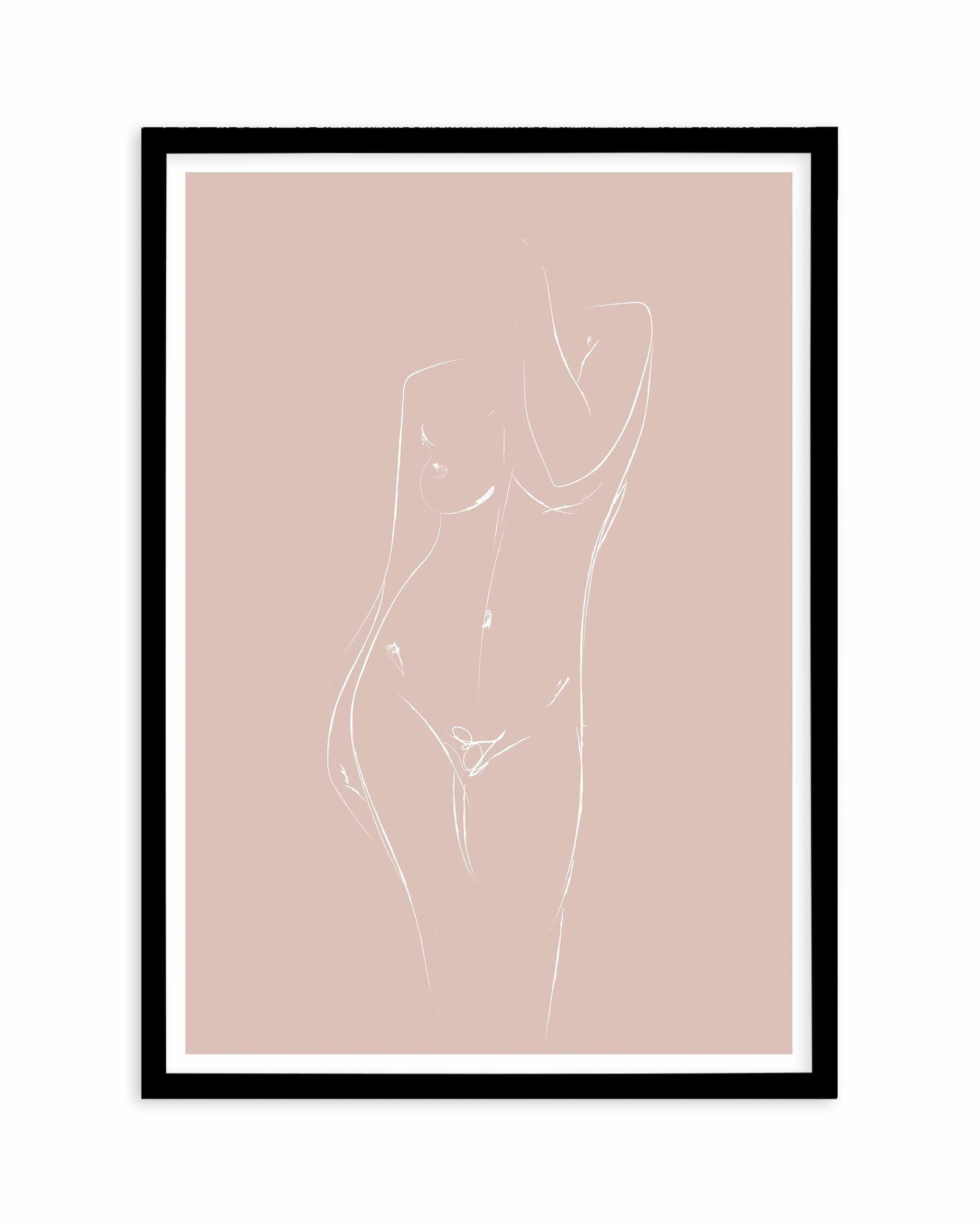 La Nu | 3 Colour Options Art Print-PRINT-Olive et Oriel-Olive et Oriel-A5 | 5.8" x 8.3" | 14.8 x 21cm-Black-With White Border-Buy-Australian-Art-Prints-Online-with-Olive-et-Oriel-Your-Artwork-Specialists-Austrailia-Decorate-With-Coastal-Photo-Wall-Art-Prints-From-Our-Beach-House-Artwork-Collection-Fine-Poster-and-Framed-Artwork