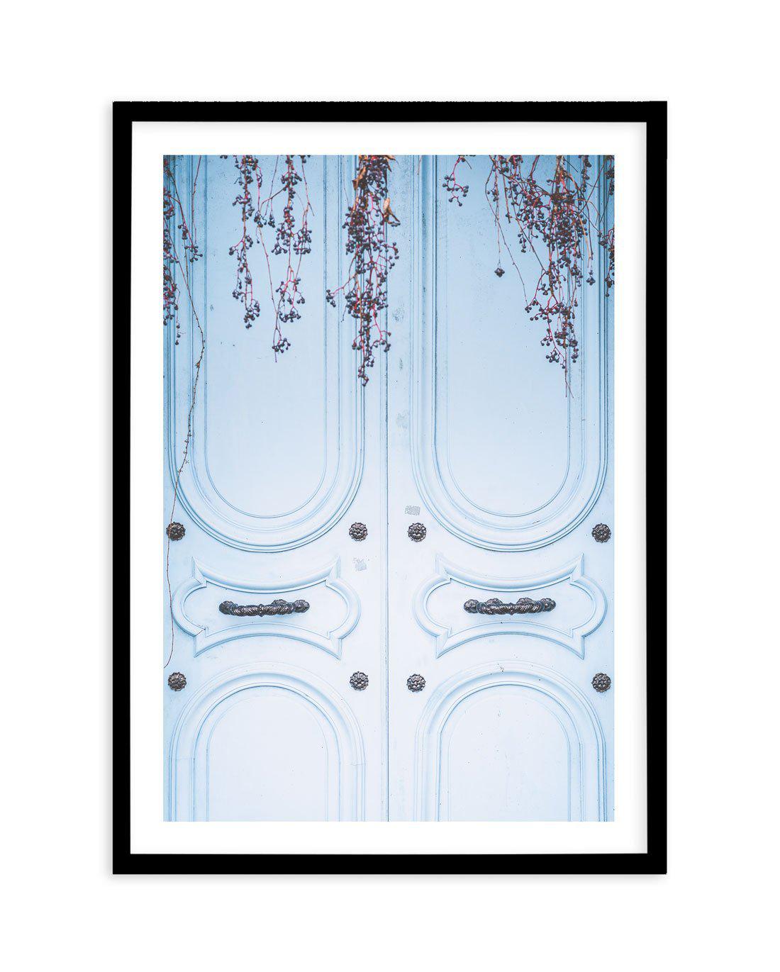 La Porte Bleue Art Print-PRINT-Olive et Oriel-Olive et Oriel-A5 | 5.8" x 8.3" | 14.8 x 21cm-Black-With White Border-Buy-Australian-Art-Prints-Online-with-Olive-et-Oriel-Your-Artwork-Specialists-Austrailia-Decorate-With-Coastal-Photo-Wall-Art-Prints-From-Our-Beach-House-Artwork-Collection-Fine-Poster-and-Framed-Artwork