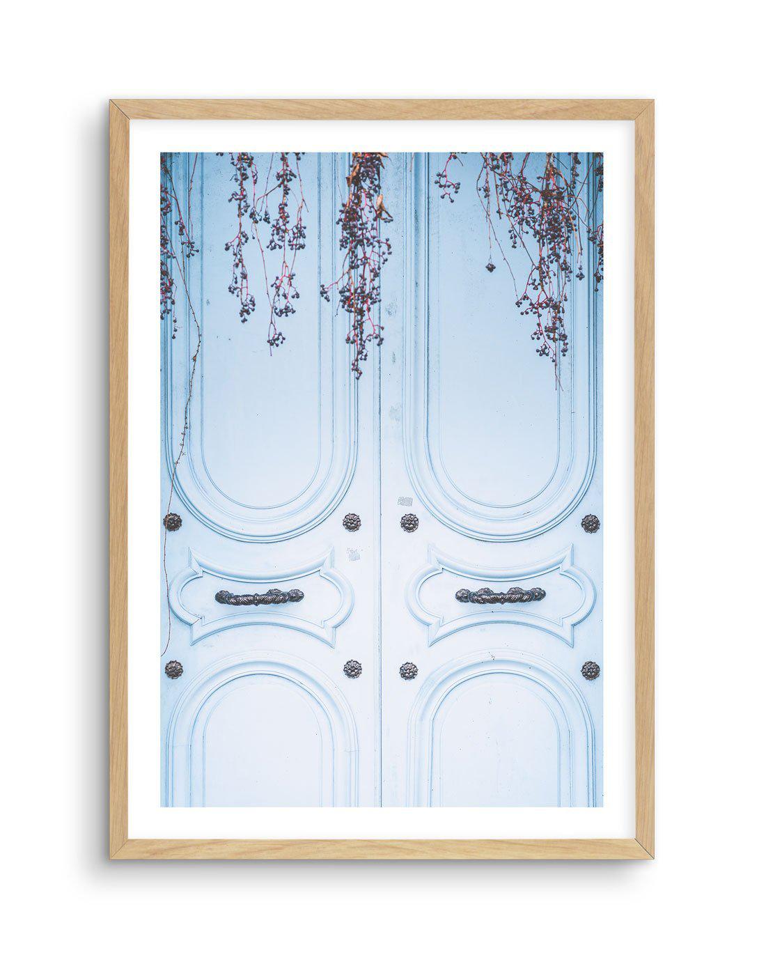 La Porte Bleue Art Print-PRINT-Olive et Oriel-Olive et Oriel-A5 | 5.8" x 8.3" | 14.8 x 21cm-Oak-With White Border-Buy-Australian-Art-Prints-Online-with-Olive-et-Oriel-Your-Artwork-Specialists-Austrailia-Decorate-With-Coastal-Photo-Wall-Art-Prints-From-Our-Beach-House-Artwork-Collection-Fine-Poster-and-Framed-Artwork