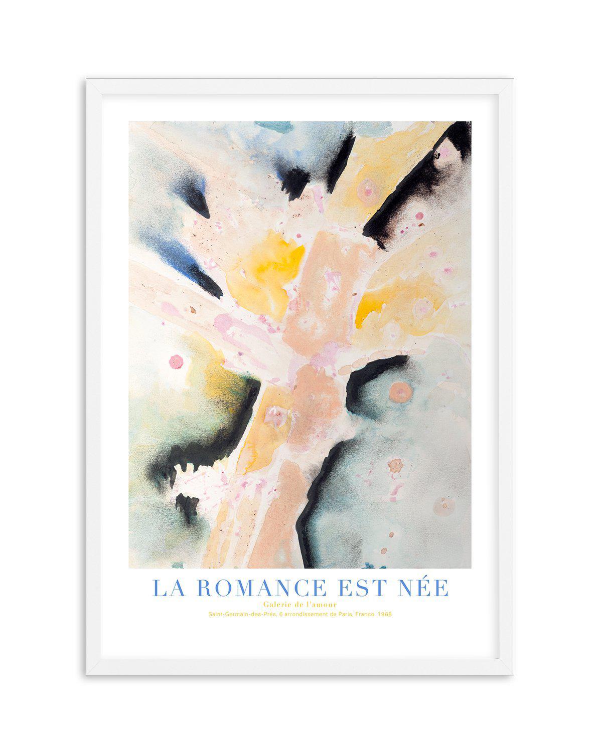 La Romance Est Nee Art Print-PRINT-Olive et Oriel-Olive et Oriel-A5 | 5.8" x 8.3" | 14.8 x 21cm-White-With White Border-Buy-Australian-Art-Prints-Online-with-Olive-et-Oriel-Your-Artwork-Specialists-Austrailia-Decorate-With-Coastal-Photo-Wall-Art-Prints-From-Our-Beach-House-Artwork-Collection-Fine-Poster-and-Framed-Artwork