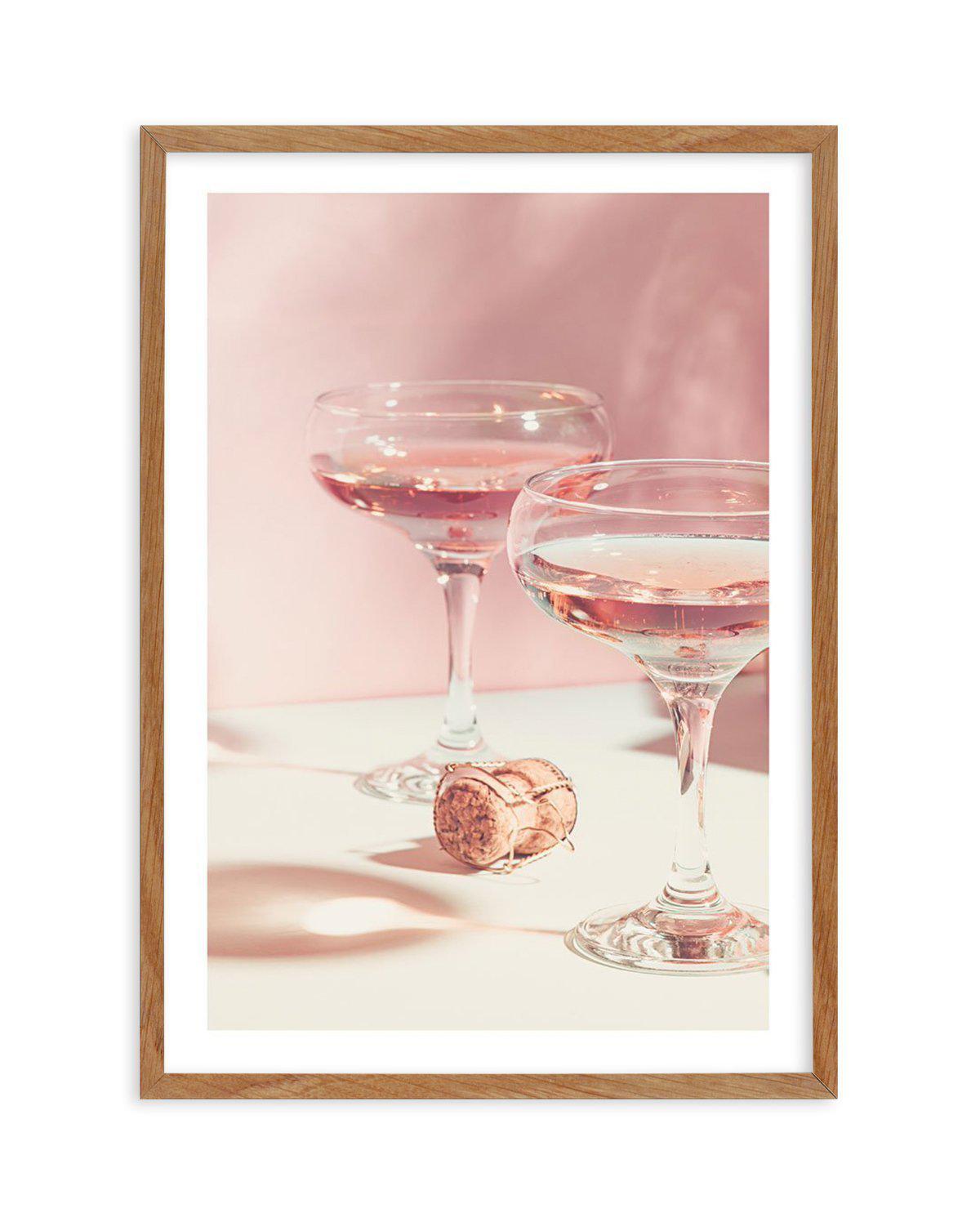 La Vie Est Belle | Drink The Champagne Art Print-PRINT-Olive et Oriel-Olive et Oriel-50x70 cm | 19.6" x 27.5"-Walnut-With White Border-Buy-Australian-Art-Prints-Online-with-Olive-et-Oriel-Your-Artwork-Specialists-Austrailia-Decorate-With-Coastal-Photo-Wall-Art-Prints-From-Our-Beach-House-Artwork-Collection-Fine-Poster-and-Framed-Artwork