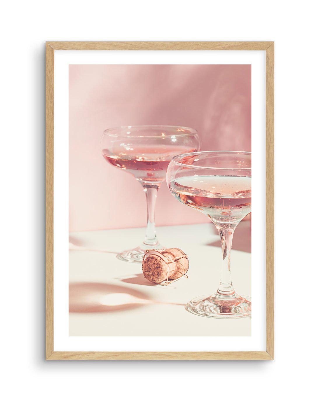 La Vie Est Belle | Drink The Champagne Art Print-PRINT-Olive et Oriel-Olive et Oriel-A5 | 5.8" x 8.3" | 14.8 x 21cm-Oak-With White Border-Buy-Australian-Art-Prints-Online-with-Olive-et-Oriel-Your-Artwork-Specialists-Austrailia-Decorate-With-Coastal-Photo-Wall-Art-Prints-From-Our-Beach-House-Artwork-Collection-Fine-Poster-and-Framed-Artwork