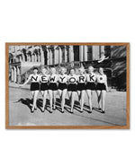 Ladies Of New York Art Print-PRINT-Olive et Oriel-Olive et Oriel-50x70 cm | 19.6" x 27.5"-Walnut-With White Border-Buy-Australian-Art-Prints-Online-with-Olive-et-Oriel-Your-Artwork-Specialists-Austrailia-Decorate-With-Coastal-Photo-Wall-Art-Prints-From-Our-Beach-House-Artwork-Collection-Fine-Poster-and-Framed-Artwork