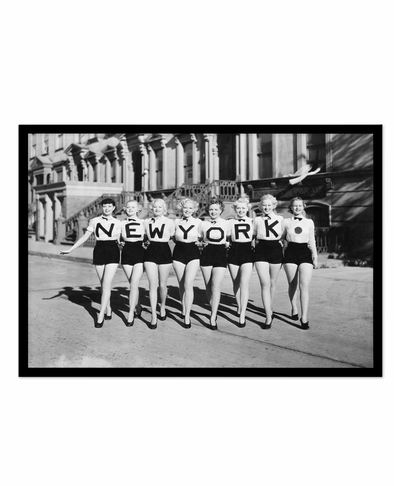Ladies Of New York Art Print-PRINT-Olive et Oriel-Olive et Oriel-A5 | 5.8" x 8.3" | 14.8 x 21cm-Black-With White Border-Buy-Australian-Art-Prints-Online-with-Olive-et-Oriel-Your-Artwork-Specialists-Austrailia-Decorate-With-Coastal-Photo-Wall-Art-Prints-From-Our-Beach-House-Artwork-Collection-Fine-Poster-and-Framed-Artwork