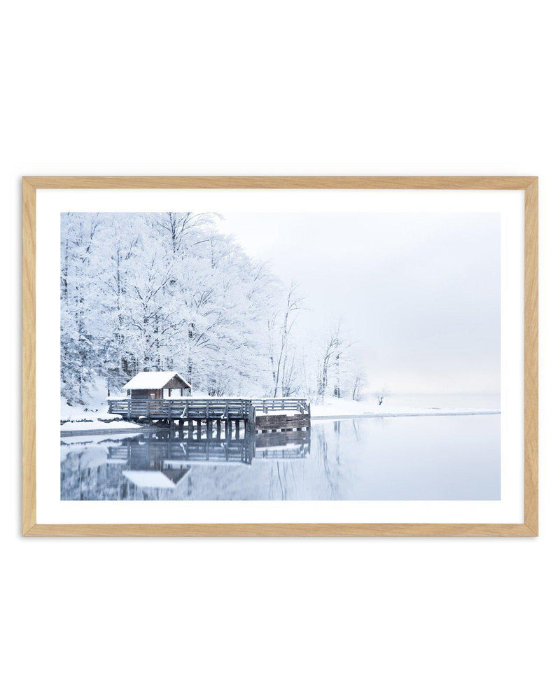 Lake House I Art Print-PRINT-Olive et Oriel-Olive et Oriel-A5 | 5.8" x 8.3" | 14.8 x 21cm-Oak-With White Border-Buy-Australian-Art-Prints-Online-with-Olive-et-Oriel-Your-Artwork-Specialists-Austrailia-Decorate-With-Coastal-Photo-Wall-Art-Prints-From-Our-Beach-House-Artwork-Collection-Fine-Poster-and-Framed-Artwork