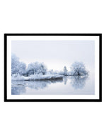 Lake Mist Art Print-PRINT-Olive et Oriel-Olive et Oriel-A5 | 5.8" x 8.3" | 14.8 x 21cm-Black-With White Border-Buy-Australian-Art-Prints-Online-with-Olive-et-Oriel-Your-Artwork-Specialists-Austrailia-Decorate-With-Coastal-Photo-Wall-Art-Prints-From-Our-Beach-House-Artwork-Collection-Fine-Poster-and-Framed-Artwork