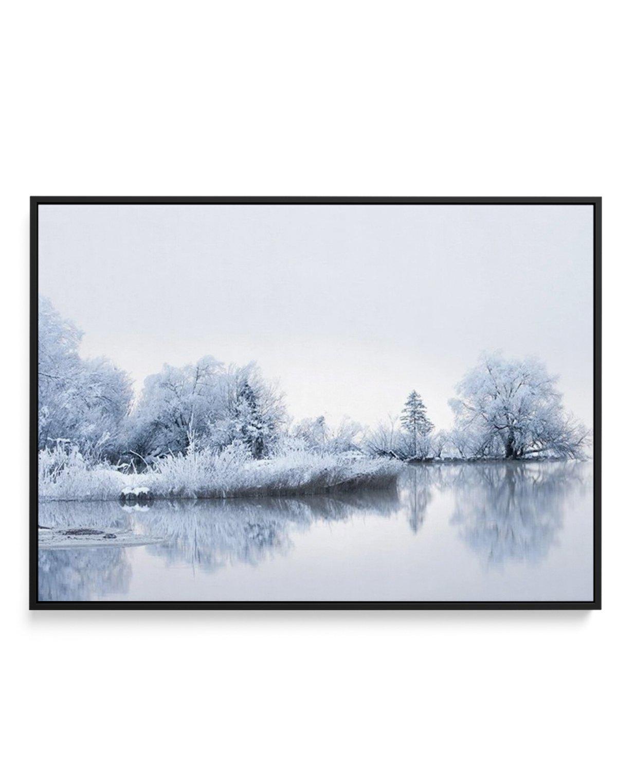 Lake Mist | Framed Canvas-CANVAS-You can shop wall art online with Olive et Oriel for everything from abstract art to fun kids wall art. Our beautiful modern art prints and canvas art are available from large canvas prints to wall art paintings and our proudly Australian artwork collection offers only the highest quality framed large wall art and canvas art Australia - You can buy fashion photography prints or Hampton print posters and paintings on canvas from Olive et Oriel and have them delive