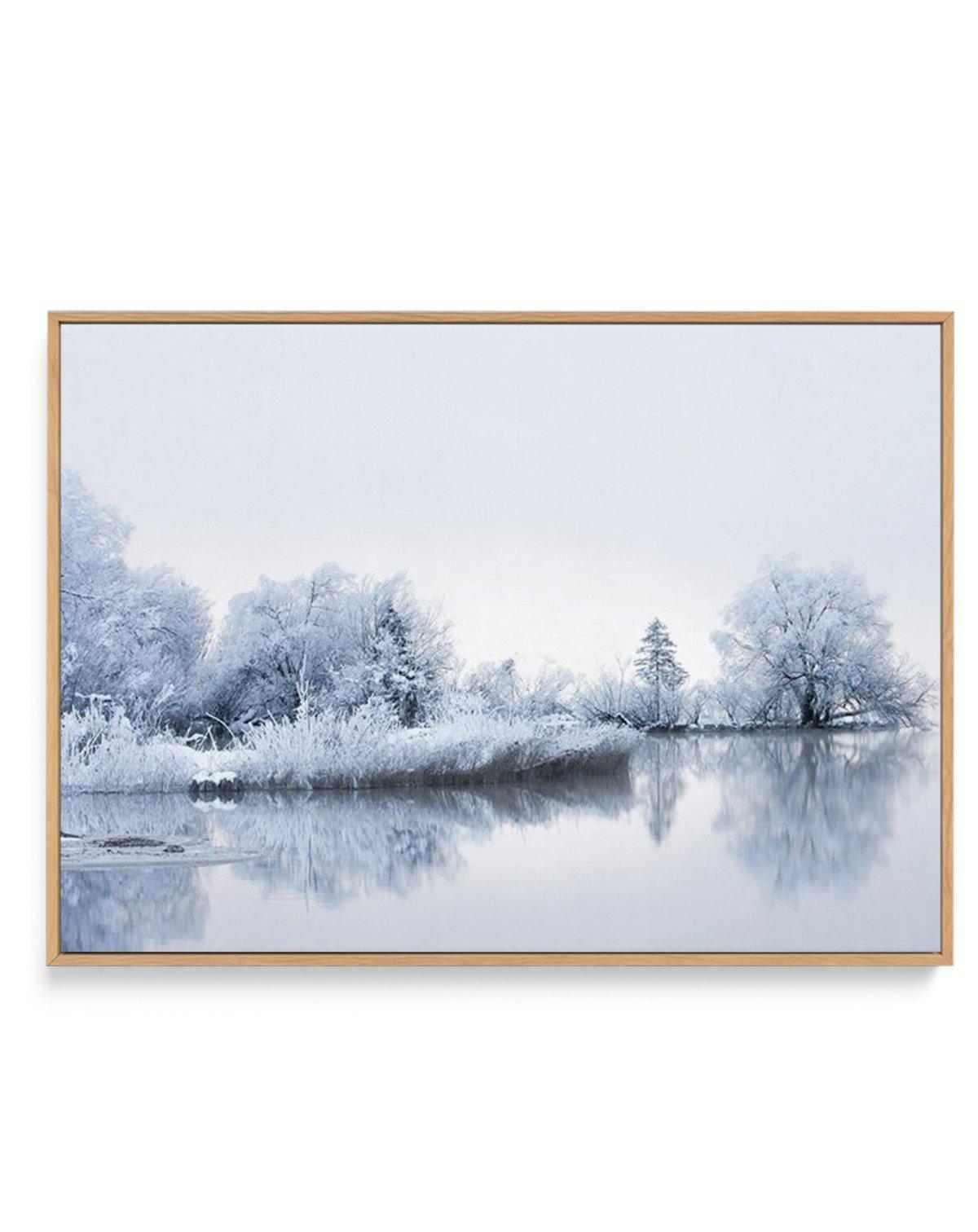 Lake Mist | Framed Canvas-CANVAS-You can shop wall art online with Olive et Oriel for everything from abstract art to fun kids wall art. Our beautiful modern art prints and canvas art are available from large canvas prints to wall art paintings and our proudly Australian artwork collection offers only the highest quality framed large wall art and canvas art Australia - You can buy fashion photography prints or Hampton print posters and paintings on canvas from Olive et Oriel and have them delive