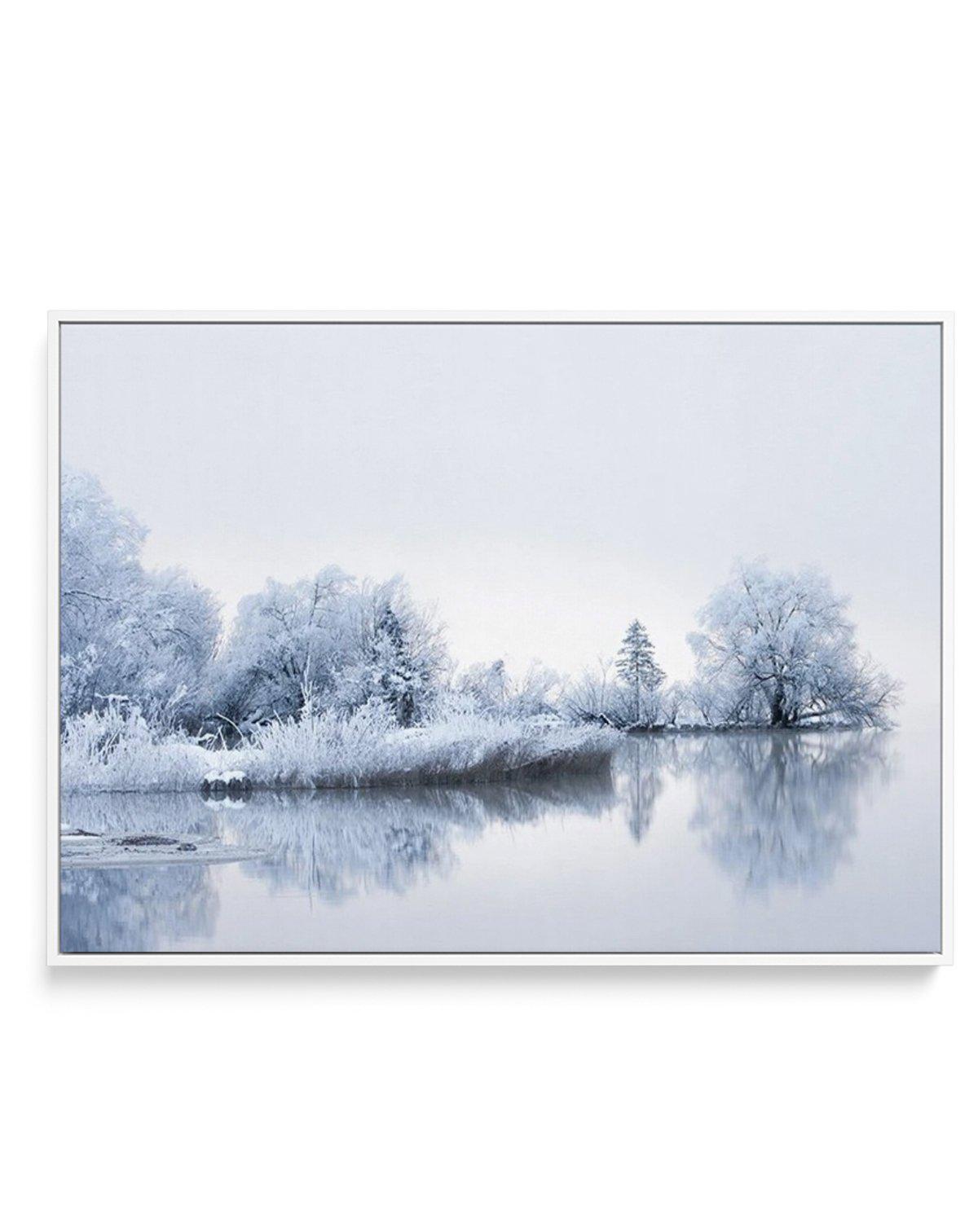 Lake Mist | Framed Canvas-CANVAS-You can shop wall art online with Olive et Oriel for everything from abstract art to fun kids wall art. Our beautiful modern art prints and canvas art are available from large canvas prints to wall art paintings and our proudly Australian artwork collection offers only the highest quality framed large wall art and canvas art Australia - You can buy fashion photography prints or Hampton print posters and paintings on canvas from Olive et Oriel and have them delive