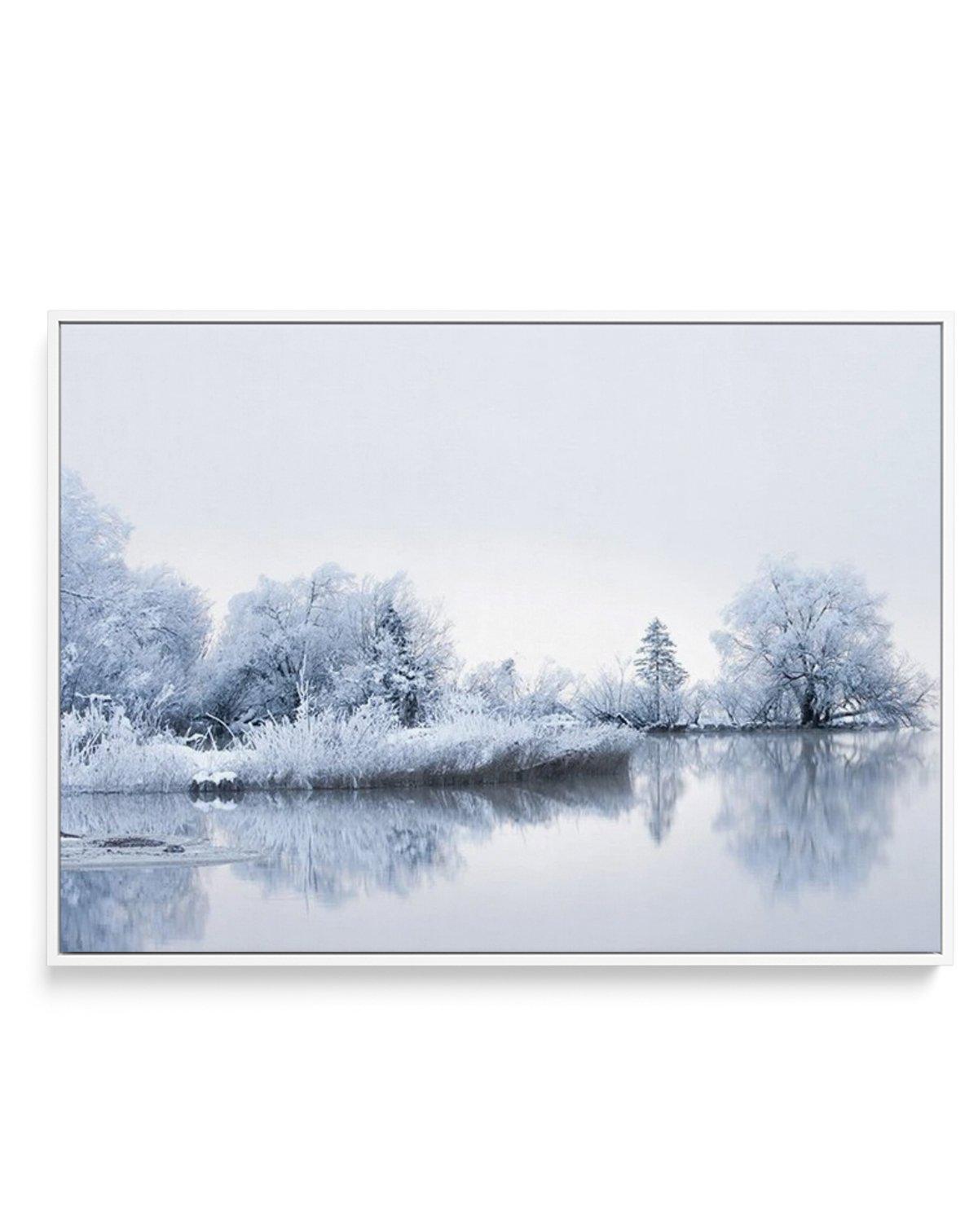 Lake Mist | Framed Canvas-CANVAS-You can shop wall art online with Olive et Oriel for everything from abstract art to fun kids wall art. Our beautiful modern art prints and canvas art are available from large canvas prints to wall art paintings and our proudly Australian artwork collection offers only the highest quality framed large wall art and canvas art Australia - You can buy fashion photography prints or Hampton print posters and paintings on canvas from Olive et Oriel and have them delive