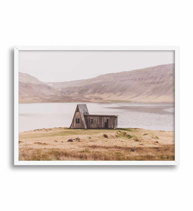 Lake Shack | LS Art Print-PRINT-Olive et Oriel-Olive et Oriel-A5 | 5.8" x 8.3" | 14.8 x 21cm-White-With White Border-Buy-Australian-Art-Prints-Online-with-Olive-et-Oriel-Your-Artwork-Specialists-Austrailia-Decorate-With-Coastal-Photo-Wall-Art-Prints-From-Our-Beach-House-Artwork-Collection-Fine-Poster-and-Framed-Artwork
