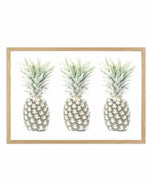 Las Pineapples Art Print-PRINT-Olive et Oriel-Olive et Oriel-A4 | 8.3" x 11.7" | 21 x 29.7cm-Oak-With White Border-Buy-Australian-Art-Prints-Online-with-Olive-et-Oriel-Your-Artwork-Specialists-Austrailia-Decorate-With-Coastal-Photo-Wall-Art-Prints-From-Our-Beach-House-Artwork-Collection-Fine-Poster-and-Framed-Artwork