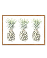 Las Pineapples Art Print-PRINT-Olive et Oriel-Olive et Oriel-50x70 cm | 19.6" x 27.5"-Walnut-With White Border-Buy-Australian-Art-Prints-Online-with-Olive-et-Oriel-Your-Artwork-Specialists-Austrailia-Decorate-With-Coastal-Photo-Wall-Art-Prints-From-Our-Beach-House-Artwork-Collection-Fine-Poster-and-Framed-Artwork