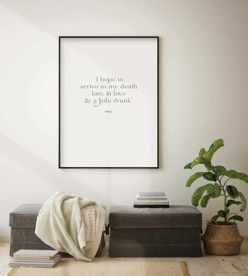 Late, In Love & A Little Drunk Art Print-PRINT-Olive et Oriel-Olive et Oriel-Buy-Australian-Art-Prints-Online-with-Olive-et-Oriel-Your-Artwork-Specialists-Austrailia-Decorate-With-Coastal-Photo-Wall-Art-Prints-From-Our-Beach-House-Artwork-Collection-Fine-Poster-and-Framed-Artwork