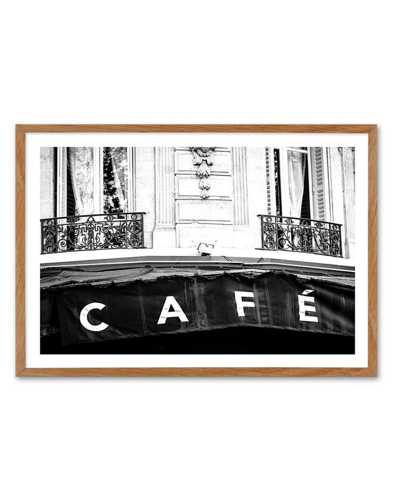 Le CafeÃƒÃ… Art Print-PRINT-Olive et Oriel-Olive et Oriel-50x70 cm | 19.6" x 27.5"-Walnut-With White Border-Buy-Australian-Art-Prints-Online-with-Olive-et-Oriel-Your-Artwork-Specialists-Austrailia-Decorate-With-Coastal-Photo-Wall-Art-Prints-From-Our-Beach-House-Artwork-Collection-Fine-Poster-and-Framed-Artwork
