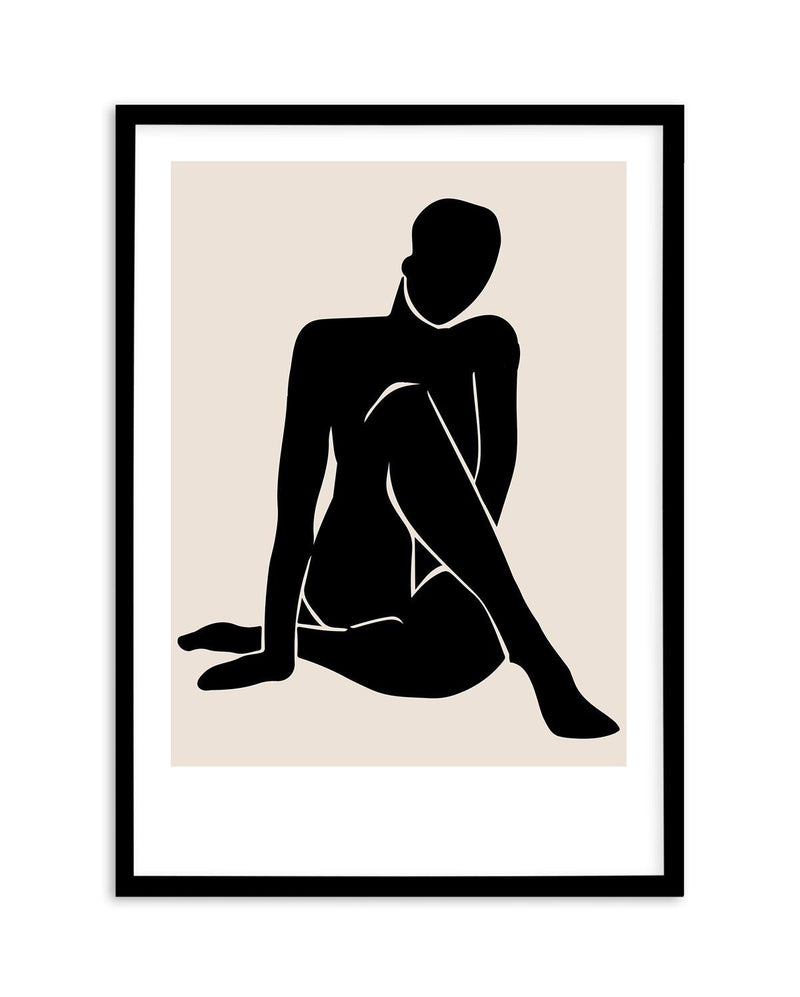 Le Femme I Art Print-PRINT-Olive et Oriel-Olive et Oriel-A5 | 5.8" x 8.3" | 14.8 x 21cm-Black-With White Border-Buy-Australian-Art-Prints-Online-with-Olive-et-Oriel-Your-Artwork-Specialists-Austrailia-Decorate-With-Coastal-Photo-Wall-Art-Prints-From-Our-Beach-House-Artwork-Collection-Fine-Poster-and-Framed-Artwork