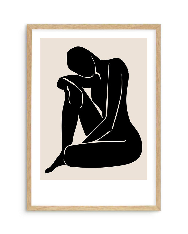 Le Femme II Art Print-PRINT-Olive et Oriel-Olive et Oriel-A5 | 5.8" x 8.3" | 14.8 x 21cm-Oak-With White Border-Buy-Australian-Art-Prints-Online-with-Olive-et-Oriel-Your-Artwork-Specialists-Austrailia-Decorate-With-Coastal-Photo-Wall-Art-Prints-From-Our-Beach-House-Artwork-Collection-Fine-Poster-and-Framed-Artwork