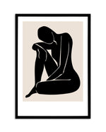 Le Femme II Art Print-PRINT-Olive et Oriel-Olive et Oriel-A5 | 5.8" x 8.3" | 14.8 x 21cm-Black-With White Border-Buy-Australian-Art-Prints-Online-with-Olive-et-Oriel-Your-Artwork-Specialists-Austrailia-Decorate-With-Coastal-Photo-Wall-Art-Prints-From-Our-Beach-House-Artwork-Collection-Fine-Poster-and-Framed-Artwork