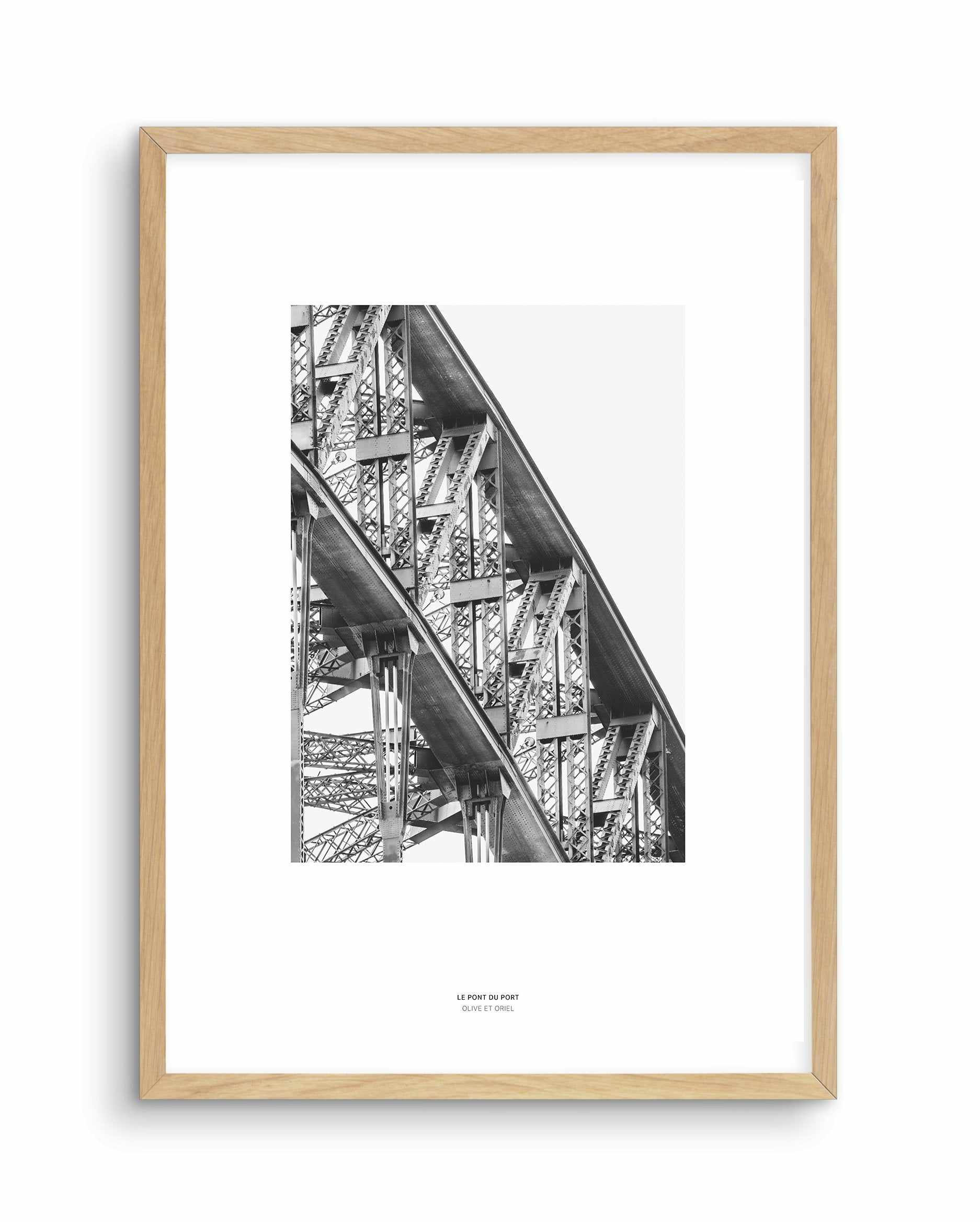 Le Pont Du Port | Sydney Harbour Art Print-PRINT-Olive et Oriel-Olive et Oriel-A4 | 8.3" x 11.7" | 21 x 29.7cm-Oak-With White Border-Buy-Australian-Art-Prints-Online-with-Olive-et-Oriel-Your-Artwork-Specialists-Austrailia-Decorate-With-Coastal-Photo-Wall-Art-Prints-From-Our-Beach-House-Artwork-Collection-Fine-Poster-and-Framed-Artwork