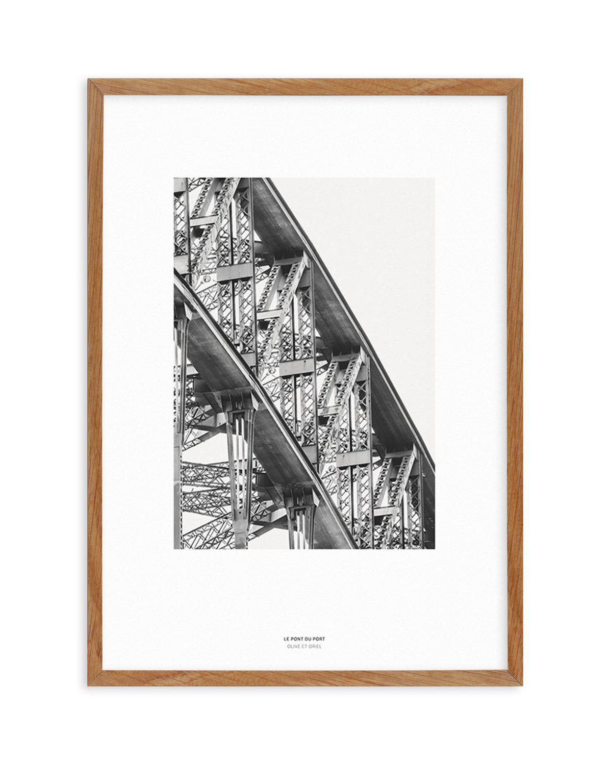 Le Pont Du Port | Sydney Harbour Art Print-PRINT-Olive et Oriel-Olive et Oriel-50x70 cm | 19.6" x 27.5"-Walnut-With White Border-Buy-Australian-Art-Prints-Online-with-Olive-et-Oriel-Your-Artwork-Specialists-Austrailia-Decorate-With-Coastal-Photo-Wall-Art-Prints-From-Our-Beach-House-Artwork-Collection-Fine-Poster-and-Framed-Artwork