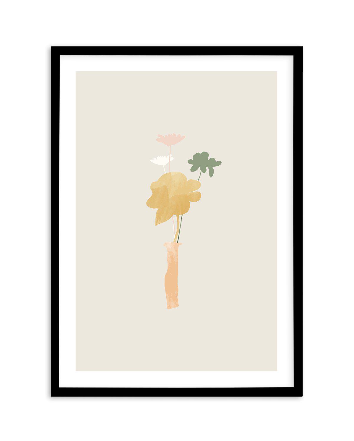 Le Posy I Art Print-PRINT-Olive et Oriel-Olive et Oriel-A4 | 8.3" x 11.7" | 21 x 29.7cm-Black-With White Border-Buy-Australian-Art-Prints-Online-with-Olive-et-Oriel-Your-Artwork-Specialists-Austrailia-Decorate-With-Coastal-Photo-Wall-Art-Prints-From-Our-Beach-House-Artwork-Collection-Fine-Poster-and-Framed-Artwork